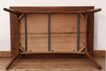 アンティーク家具　1960年無垢材のダイニングテーブル(作業台)ミッドセンチュリー