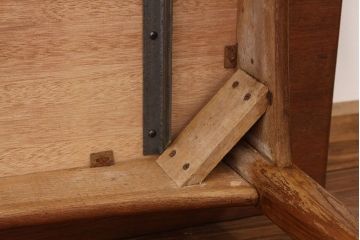 アンティーク家具　1960年無垢材のダイニングテーブル(作業台)ミッドセンチュリー