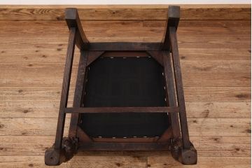 アンティーク家具　イギリスアンティーク　オーク無垢材上質なダイニングチェア2脚セット?(椅子・イス)