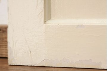 イギリスアンティーク　かわいいステンドグラス引き戸2枚セット(ガラス戸)