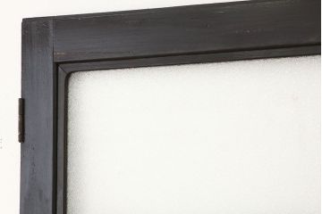 昭和レトロ　大振りなペイントダイヤガラスドア1枚(扉・加工跡有)