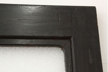昭和レトロ　大振りなペイントダイヤガラスドア1枚(扉・加工跡有)