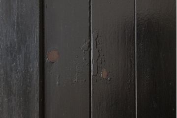 昭和レトロ　大振りなペイントダイヤガラスドア1枚(扉・加工跡有)