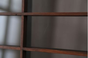 古民具・骨董　大振りなガラス格子戸4枚セット(ガラス戸・引き戸)