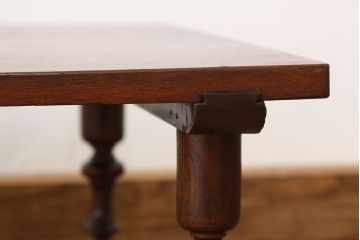 アンティーク家具　アンティーク　天板一枚板古いケヤキ材のテーブル(机)