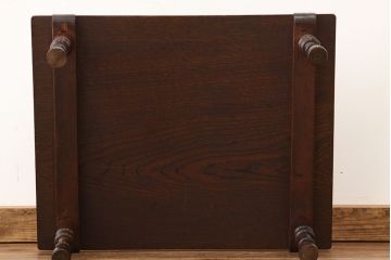 アンティーク家具　アンティーク　天板一枚板古いケヤキ材のテーブル(机)
