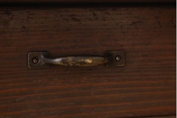 アンティーク家具　大正ロマン　使い込まれた両面引き出し文机(テーブル)