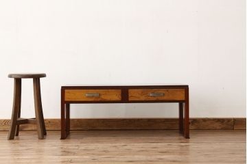 昭和レトロ 極上!美品!古い木のシンプルな文机