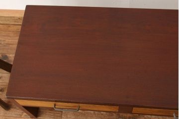 昭和レトロ 極上!美品!古い木のシンプルな文机