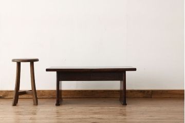 昭和レトロ　中古カバ材民芸家具文机