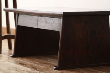 昭和レトロ　中古カバ材民芸家具文机