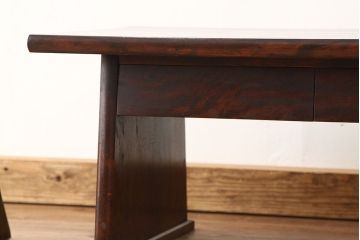 昭和レトロ　中古カバ材民芸家具文机