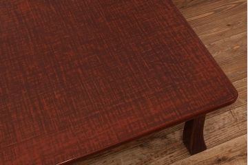 レトロ家具　昭和レトロ　漆塗り風座卓(テーブル・机)