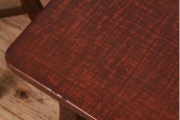 レトロ家具　昭和レトロ　漆塗り風座卓(テーブル・机)