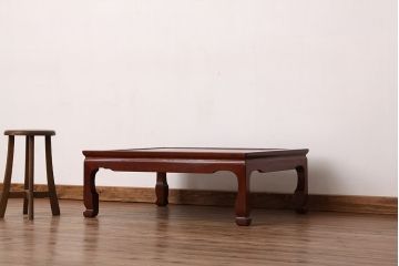 アンティーク家具　アンティーク　古いケヤキ材のシンプルな座卓(テーブル)