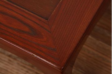 アンティーク家具　アンティーク　古いケヤキ材のシンプルな座卓(テーブル)