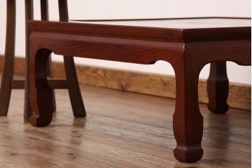 アンティーク家具　アンティーク　古いケヤキ材のシンプルな座卓(テーブル)