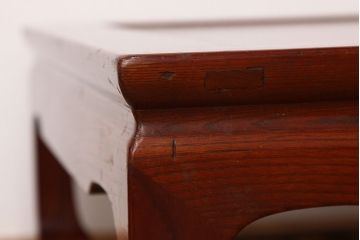 アンティーク家具　アンティーク　古いケヤキ材のシンプルな座卓(テーブル)