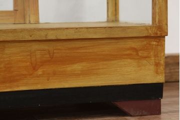 レトロ家具　昭和レトロ　可愛いデザイン!古いパン屋の小さなガラスケース