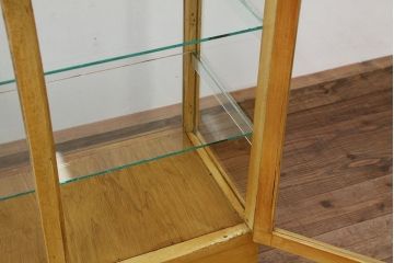 レトロ家具　昭和レトロ　可愛いデザイン!古いパン屋の小さなガラスケース