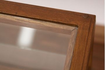 レトロ家具　昭和レトロ　脚付きアンティークガラスケース(ショーケース)