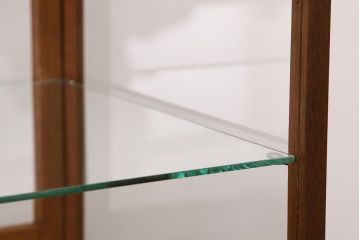 レトロ家具　昭和レトロ　脚付きアンティークガラスケース(ショーケース)