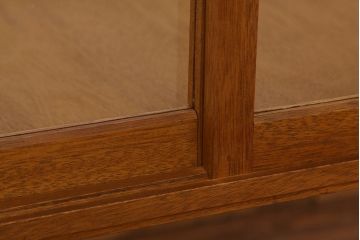 レトロ家具　昭和レトロ　脚付きアンティークガラスケース(ショーケース)