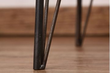 アンティーク家具　アンティーク　素敵な雰囲気!古い木の鉄脚ガラスケース(ショーケース)