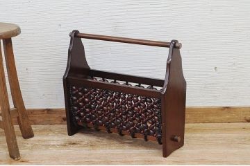 アンティーク雑貨　1960年代　レトロなマガジンラック