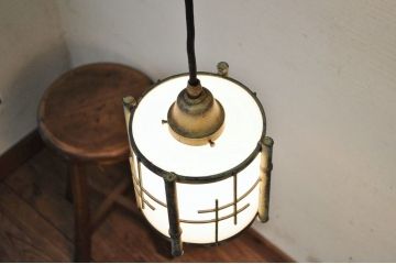 真鍮製　飾りが素敵な吊り下げ照明(電笠)
