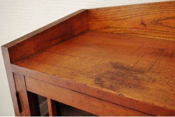 アンティーク家具　古い木の大振りなライティングビューロー