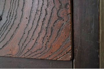 アンティーク家具　前面欅と檜!小振りな関西帳場