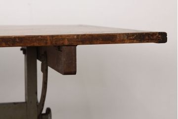 アンティーク家具　アンティーク　インダストリアルデザインワークテーブル(作業台・ダイニングテーブル)