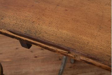 アンティーク家具　アンティーク　インダストリアルデザインワークテーブル(作業台・ダイニングテーブル)