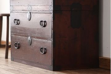 アンティーク家具　☆古民具・骨董　大正〜昭和初期　重ね時代箪笥