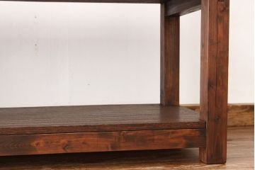 アンティーク　特大!古い雑貨屋の大きな飾り棚(陳列棚)