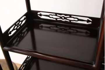 アンティーク家具　1960〜70年代　唐木飾り棚(茶棚)