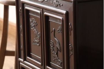 アンティーク家具　1960〜70年代　唐木飾り棚(茶棚)