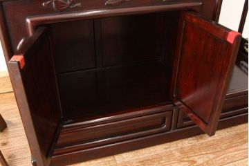アンティーク家具　1960〜70年代　唐木飾り棚(茶棚)