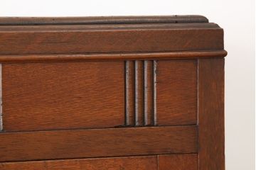 アンティーク家具　アンティーク　大正ロマン　希少な青色ダイヤガラス本箱(ブックケース)