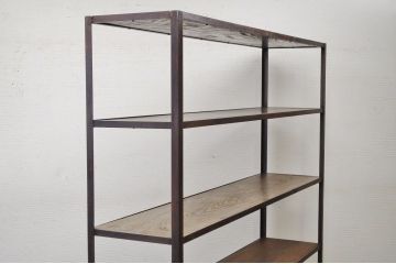 アンティーク家具　◆重厚なアイアン飾り棚(大)