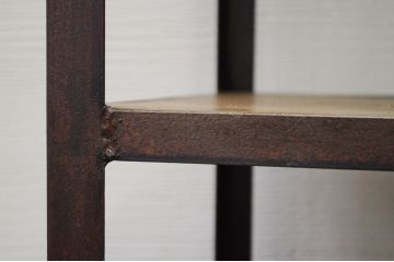 アンティーク家具　◆重厚なアイアン飾り棚(大)