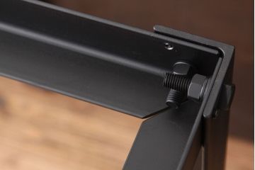 アンティーク家具　アンティーク　重厚な古材天板(ケヤキ)のアイアンフレーム作業台(ダイニングテーブル)