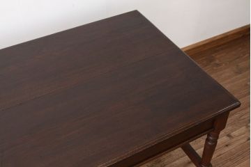アンティーク家具　アンティーク　大正ロマン　上質な特大総栗ダイニングテーブル(作業台)