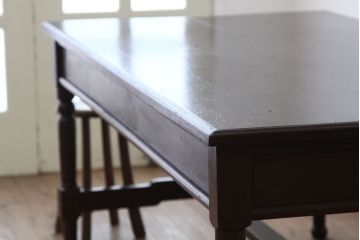 アンティーク家具　アンティーク　大正ロマン　上質な特大総栗ダイニングテーブル(作業台)