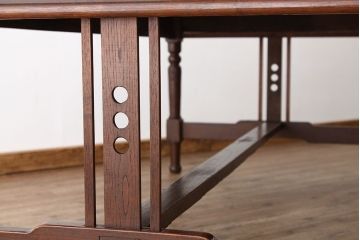 アンティーク家具　アンティーク　大正ロマン　上質な特大総栗ダイニングテーブル(作業台)