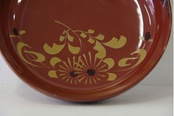 アンティーク雑貨　アンティーク　大正時代!大内塗古い蒔絵の木製小皿20枚(漆器、銘々皿)