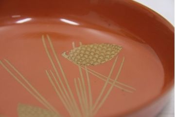 アンティーク雑貨　アンティーク　大正時代!古い蒔絵の木製小皿19枚など色々セット銘々皿(漆器)
