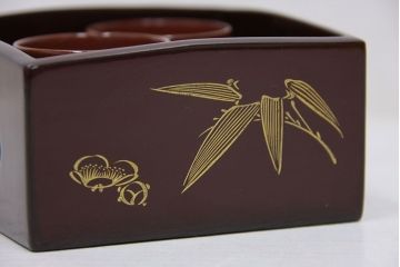 アンティーク雑貨　アンティーク　大正時代!古い蒔絵の木製小皿19枚など色々セット銘々皿(漆器)
