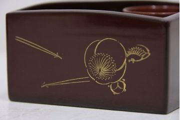 アンティーク雑貨　アンティーク　大正時代!古い蒔絵の木製小皿19枚など色々セット銘々皿(漆器)